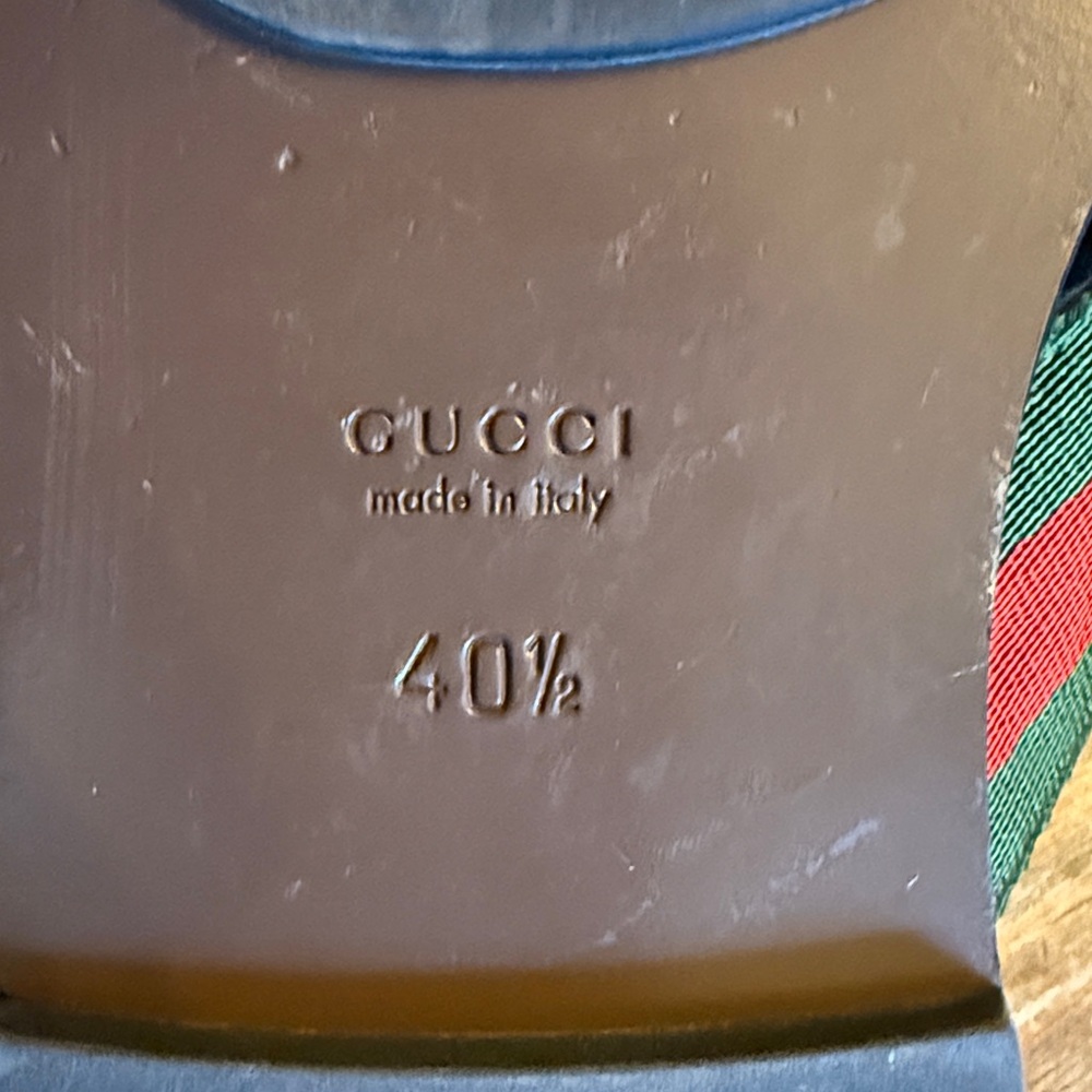 ♥️Authentic Gucci GG  Web thong sandals, Flip Flops, Size 40.5 ♥️ - Picture 8 of 14